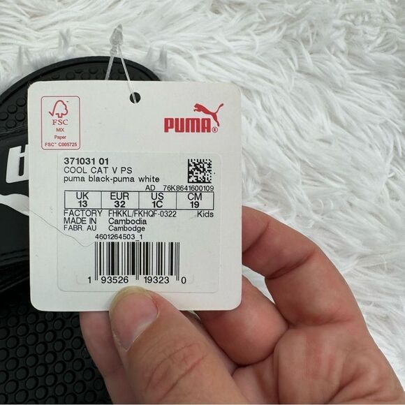 Puma Cool Cat Adjustable Velcro Slide Flip Flop Sandals NWT - Picture 6 of 6